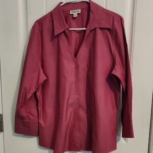 Coldwater Creek Pink Button-Up Shirt (J20)